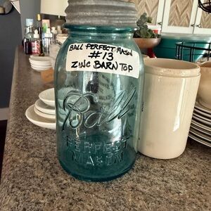 Ball Perfect Mason Jar with Zinc Lid RARE #13!!!!